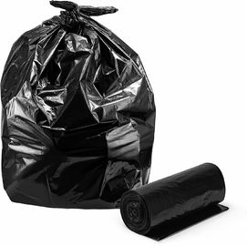 Sacs de rebut résistants scellés par étoile, grand petit pain noir adapté aux besoins du client de sacs de poubelle emballé