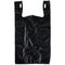 Le compte en plastique des sacs 500 de noir la 1/6 épicerie extra que résistante vous remercient met en sac, matériel de HDPE