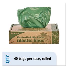 Sacs de déchets dégradables d'Eco, 1.1mil sacs de déchets de 33 gallons 33 x 40mm