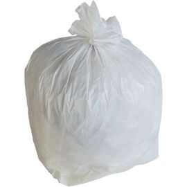 Petite couleur blanche matérielle colorée de HDPE compostable de sacs de déchets de cordon