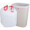 Sacs de déchets de maison d'emballage de HDPE, taille adaptée aux besoins du client par revêtements de poubelle de cordon